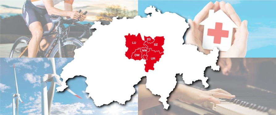 Schweizkarte Zentralschweiz